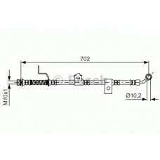 1 987 481 603 BOSCH Тормозной шланг