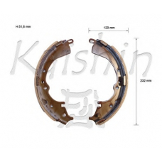 K2335 KAISHIN Комплект тормозных колодок