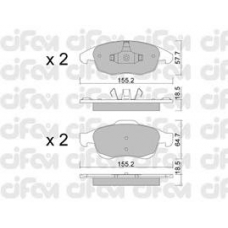 822-800-0 CIFAM Комплект тормозных колодок, дисковый тормоз