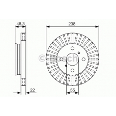 0 986 479 A63 BOSCH Тормозной диск