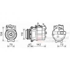 0200K208 VAN WEZEL Компрессор, кондиционер