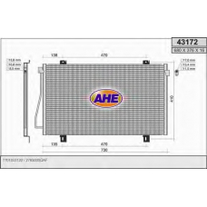 43172 AHE Конденсатор, кондиционер