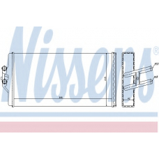 72005 NISSENS Теплообменник, отопление салона