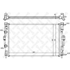 10-26173-SX STELLOX Радиатор, охлаждение двигателя