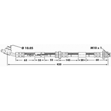 FBH6879 FIRST LINE Тормозной шланг
