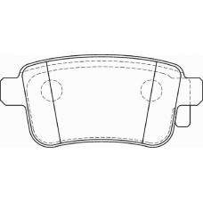 FD7397A NECTO Комплект тормозных колодок, дисковый тормоз