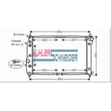 5200441 KUHLER SCHNEIDER Радиатор, охлаждение двигател