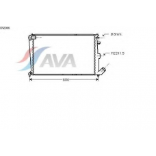 CN2066 AVA Радиатор, охлаждение двигателя