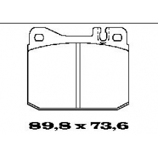 BL1446A2 FTE Комплект тормозных колодок, дисковый тормоз