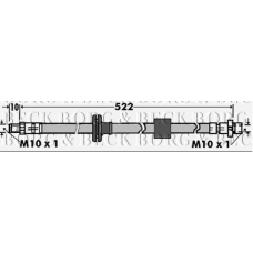 BBH7397 BORG & BECK Тормозной шланг