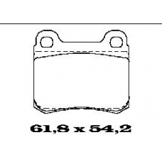 BL1141A1 FTE Комплект тормозных колодок, дисковый тормоз