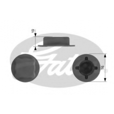 RC206 GATES Крышка, резервуар охлаждающей жидкости