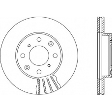 BDA1213.20 OPEN PARTS Тормозной диск