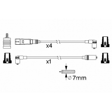 0 986 356 372 BOSCH Комплект проводов зажигания