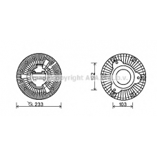 MEC252 AVA Сцепление, вентилятор радиатора