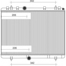 350213889000 MAGNETI MARELLI Радиатор, охлаждение двигателя