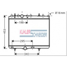 0701041 KUHLER SCHNEIDER Радиатор, охлаждение двигател