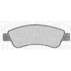 363916060174 MAGNETI MARELLI Комплект тормозных колодок, дисковый тормоз