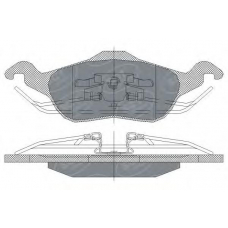 SP 237 SCT Комплект тормозных колодок, дисковый тормоз