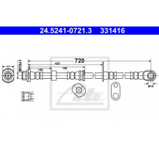 24.5241-0721.3 ATE Тормозной шланг