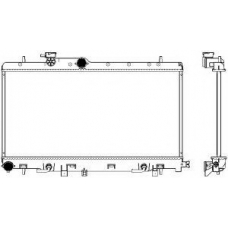 3421-1010 SAKURA  Automotive Радиатор, охлаждение двигателя