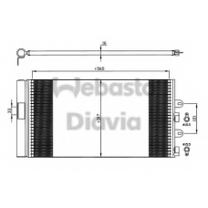 82D0225594A WEBASTO Конденсатор, кондиционер