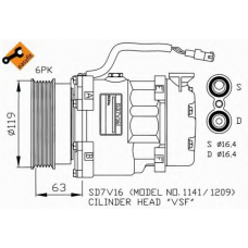 32186G NRF Компрессор, кондиционер