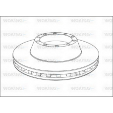 NSA1013.20 WOKING Тормозной диск