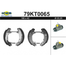 79KT0065 ICER Комплект тормозных колодок