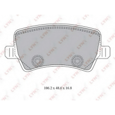 BD7817 LYNX Bd-7817 колодки тормозные задние ford galaxy 1.6-2.3 06] / s-max 1.6-2.5t 06], landrover freelander