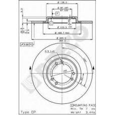 BS 7163 BRECO Тормозной диск