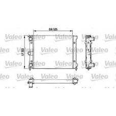 883720 VALEO Радиатор, охлаждение двигателя