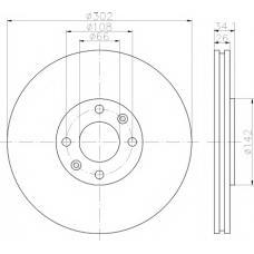 MDC1755 MINTEX Тормозной диск