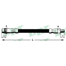 6T46741 LPR Тормозной шланг