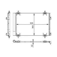 350203602000 MAGNETI MARELLI Конденсатор, кондиционер