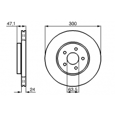 0 986 478 718 BOSCH Тормозной диск