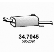 34.7045 ASSO Глушитель выхлопных газов конечный