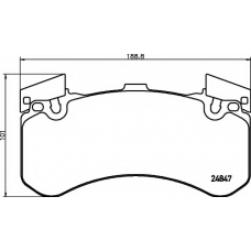 8DB 355 015-991 HELLA Комплект тормозных колодок, дисковый тормоз