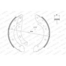 152-2037 WEEN Комплект тормозных колодок