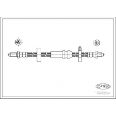 19018591 CORTECO Тормозной шланг