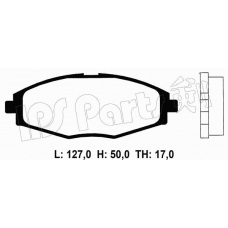IBD-1W04 IPS Parts Комплект тормозных колодок, дисковый тормоз