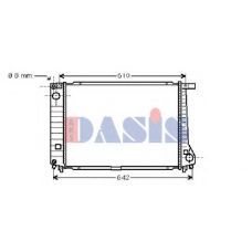 050960N AKS DASIS Радиатор, охлаждение двигателя