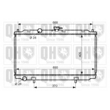 QER2445 QUINTON HAZELL Радиатор, охлаждение двигателя