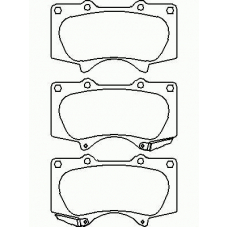 P 83 102 BREMBO Комплект тормозных колодок, дисковый тормоз