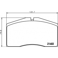 8DB 355 018-301 HELLA PAGID Комплект тормозных колодок, дисковый тормоз