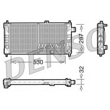 DRM20064 DENSO Радиатор, охлаждение двигателя