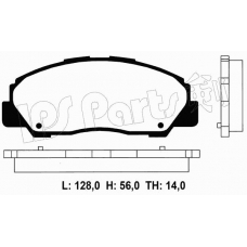 IBD-1698 IPS Parts Комплект тормозных колодок, дисковый тормоз