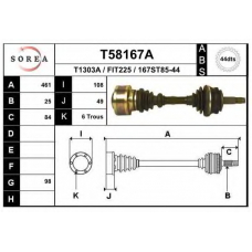 T58167A EAI Приводной вал