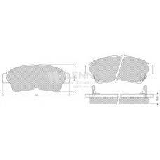 FB210240 FLENNOR Комплект тормозных колодок, дисковый тормоз