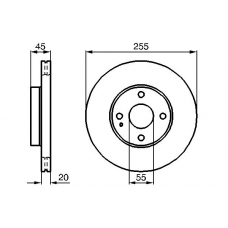 0 986 478 996 BOSCH Тормозной диск